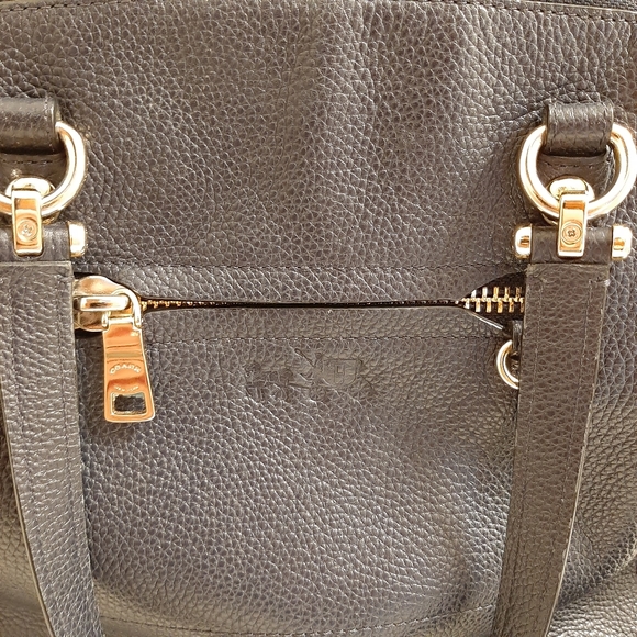 Coach Navy Blue Leather Shoulder Bag - Picture 4 of 7